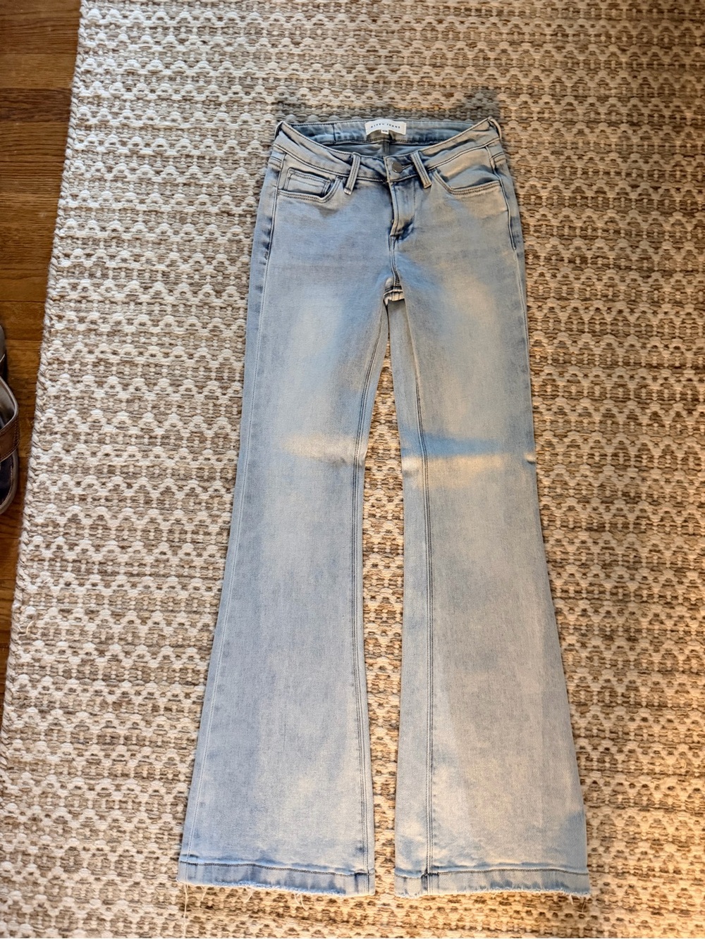 High-Rise Light Blue Flare Jeans